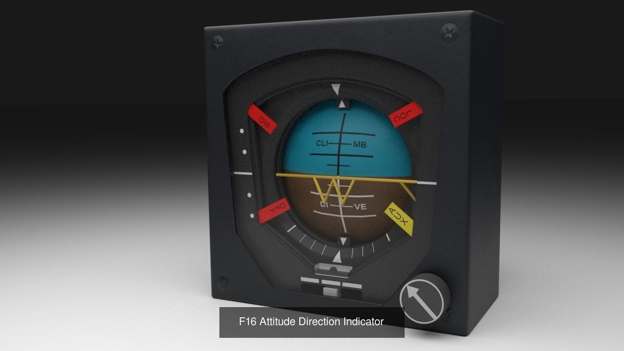 F16 Centre Console Instruments PACK 3D Model Collection_11