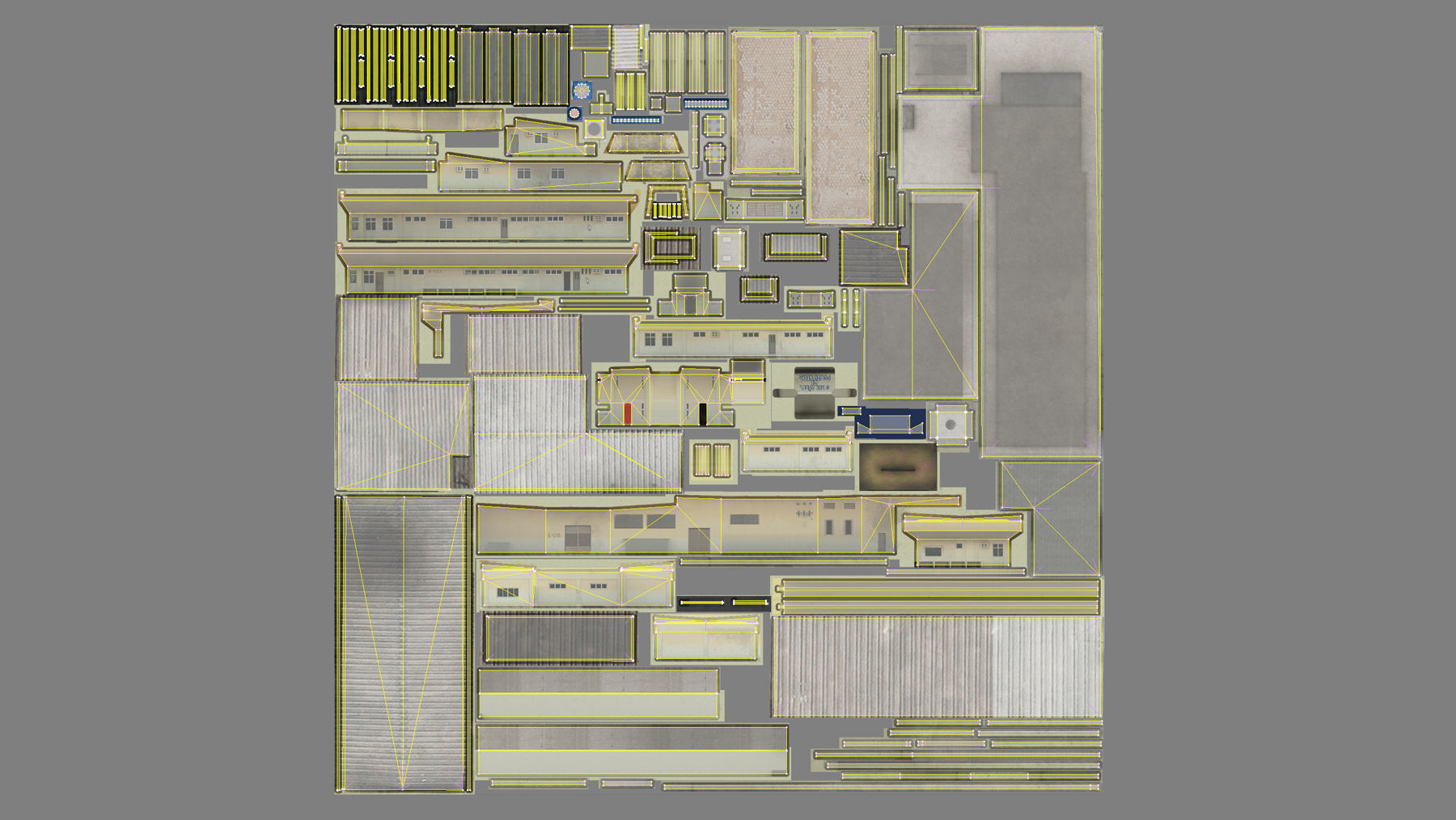 MilitaryBase PortoVelho RoadBlock Low-poly 3D model_21