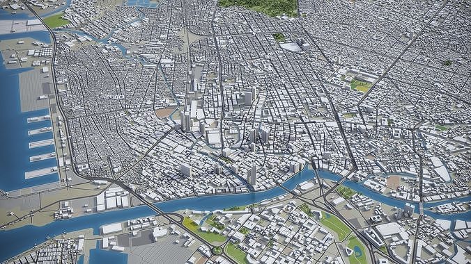 Manila Low-poly 3D model 5