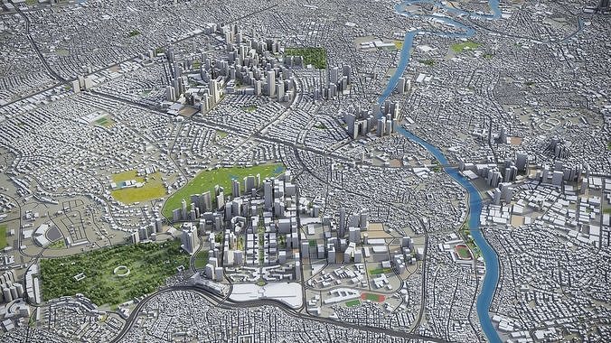 Manila Low-poly 3D model 7