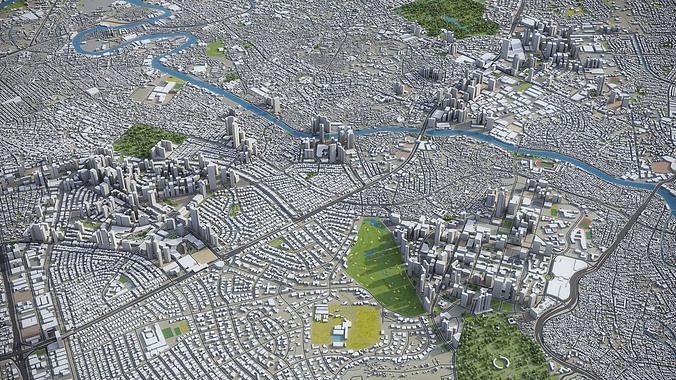 Manila Low-poly 3D model 3