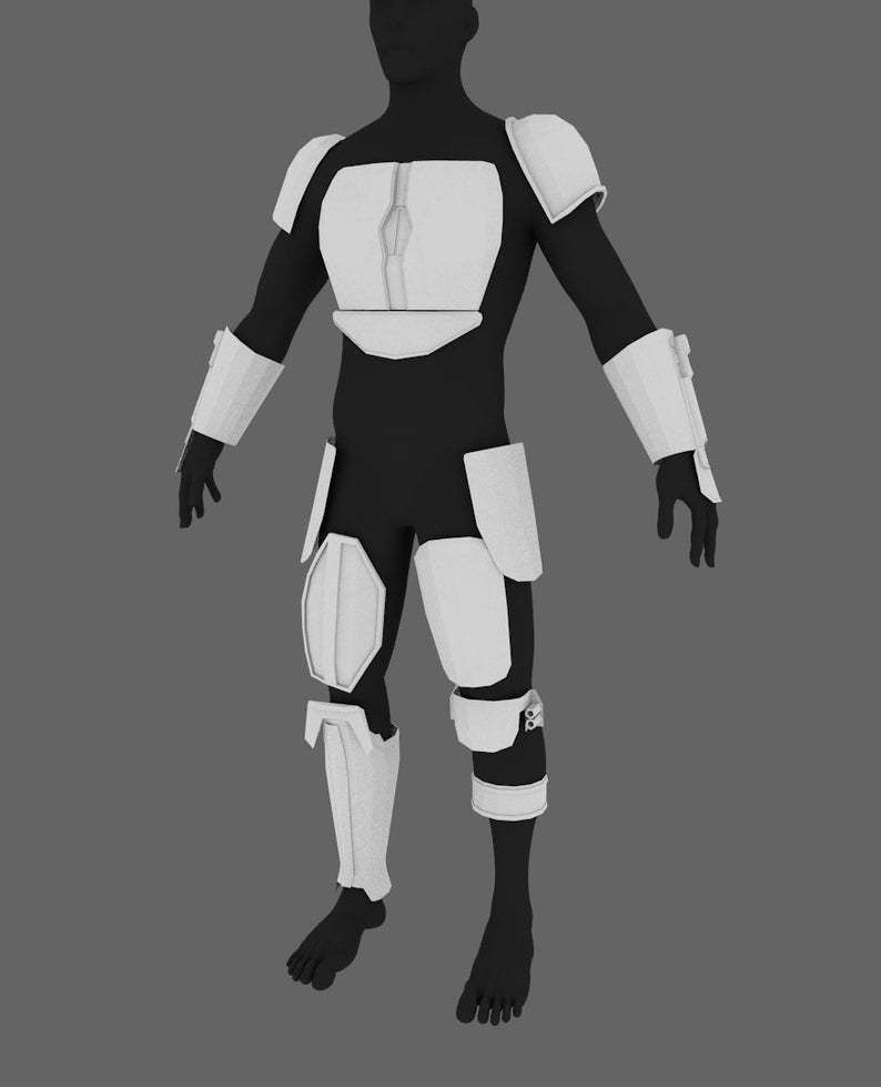 The Mandalorian 2019 armor Pepakura PDO PDF  3D print model_1