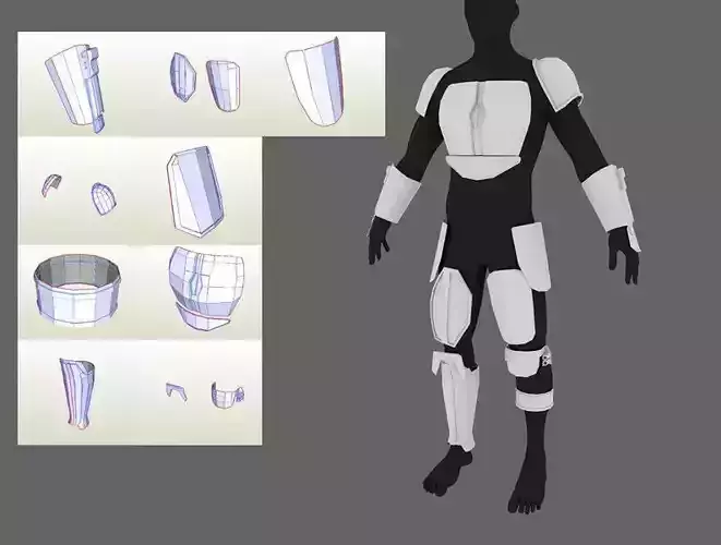 The Mandalorian 2019 armor Pepakura PDO PDF  3D print model