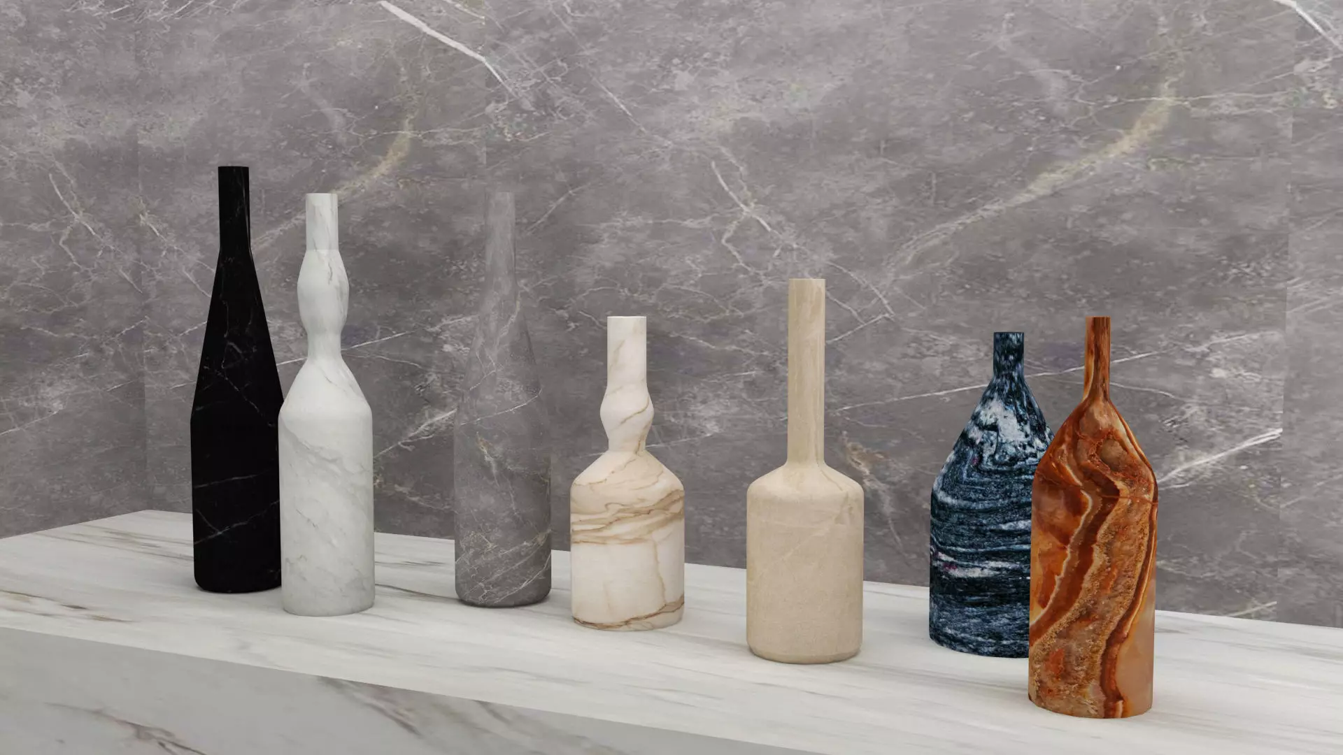 Marble decor Free 3D model