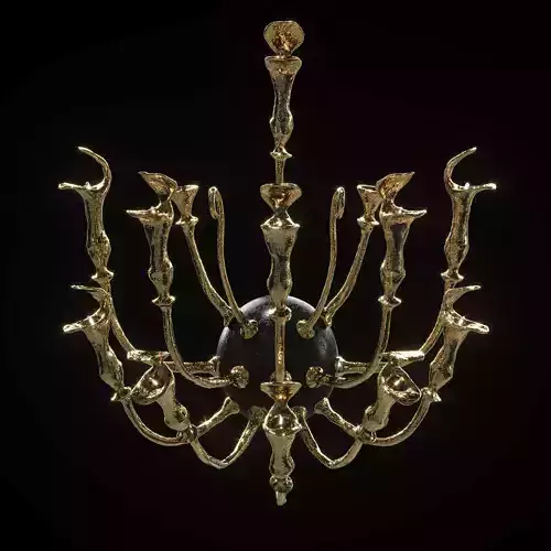 Sconce of Pieter Adam Low-poly 3D model