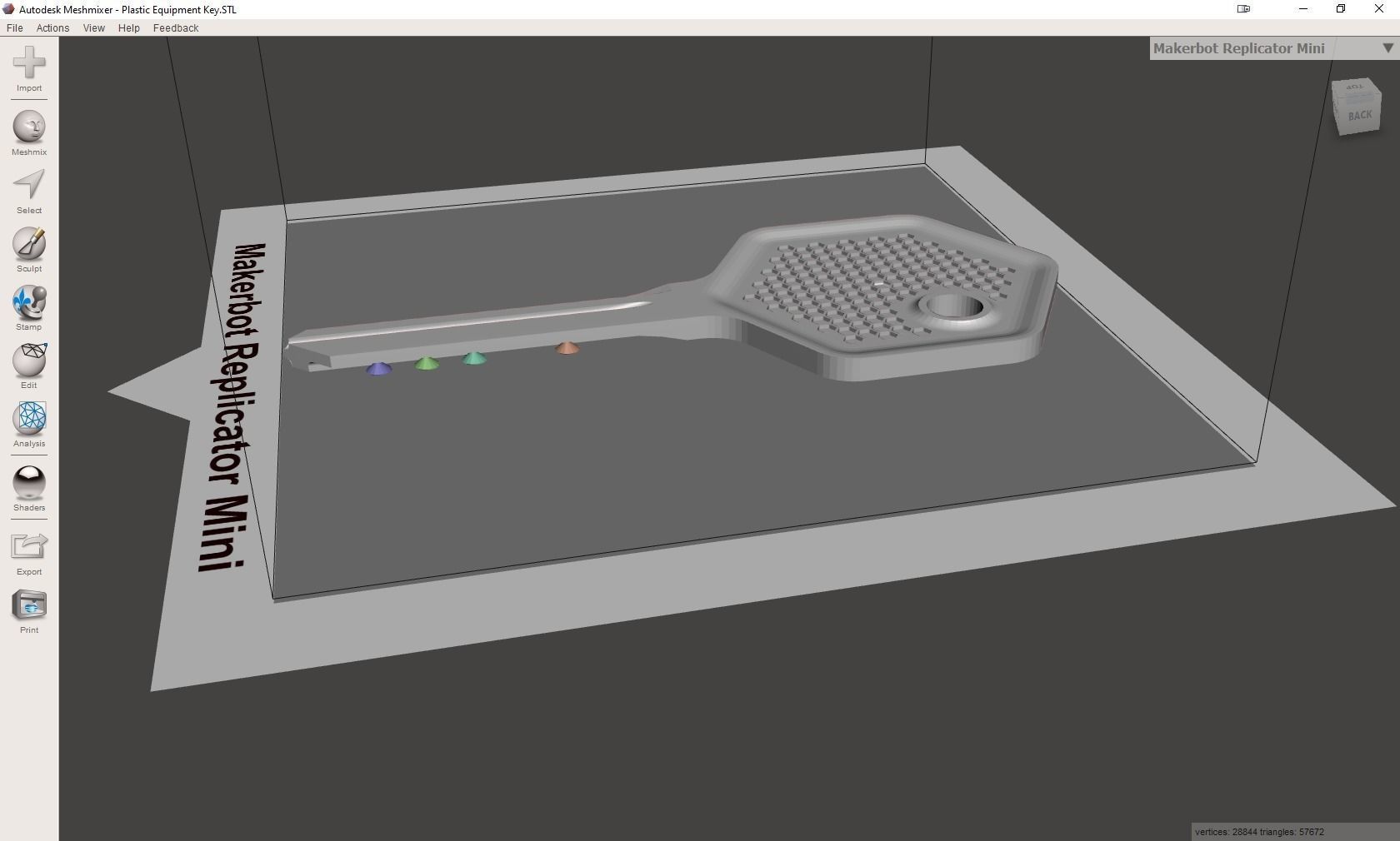 Equipment Key 3D print model_33