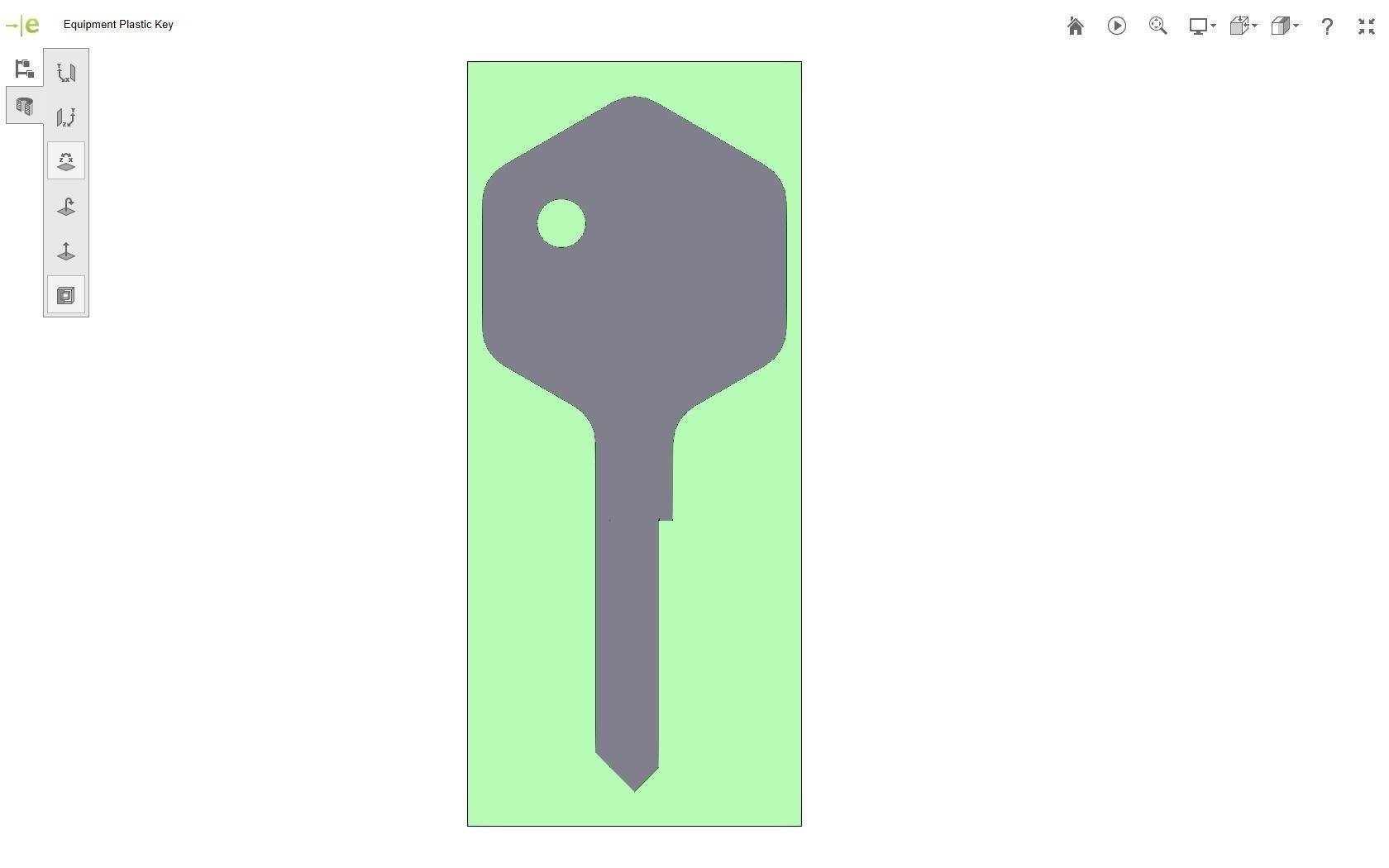 Equipment Key 3D print model_29