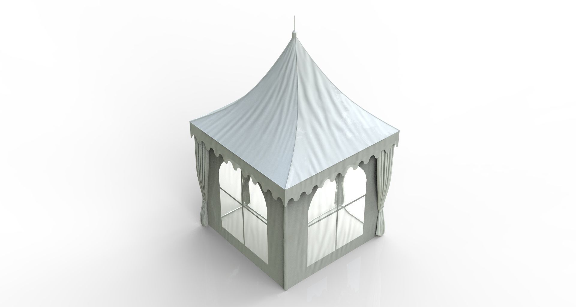 Festivity tent 3D model_1