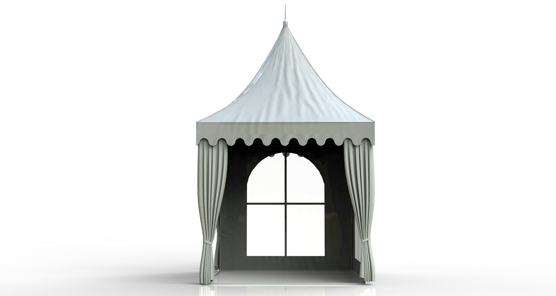 Festivity tent 3D model_2