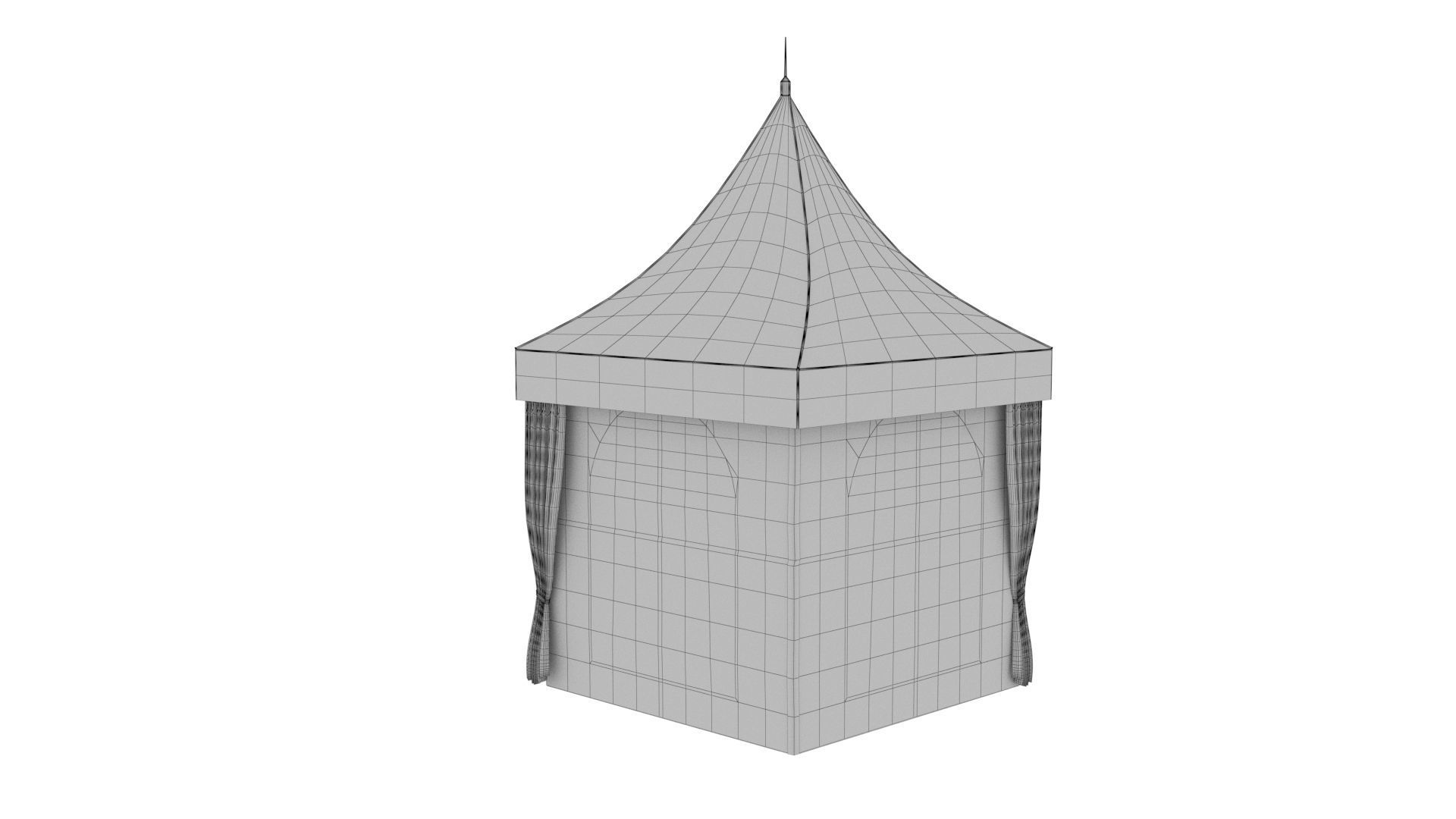 Festivity tent 3D model_4