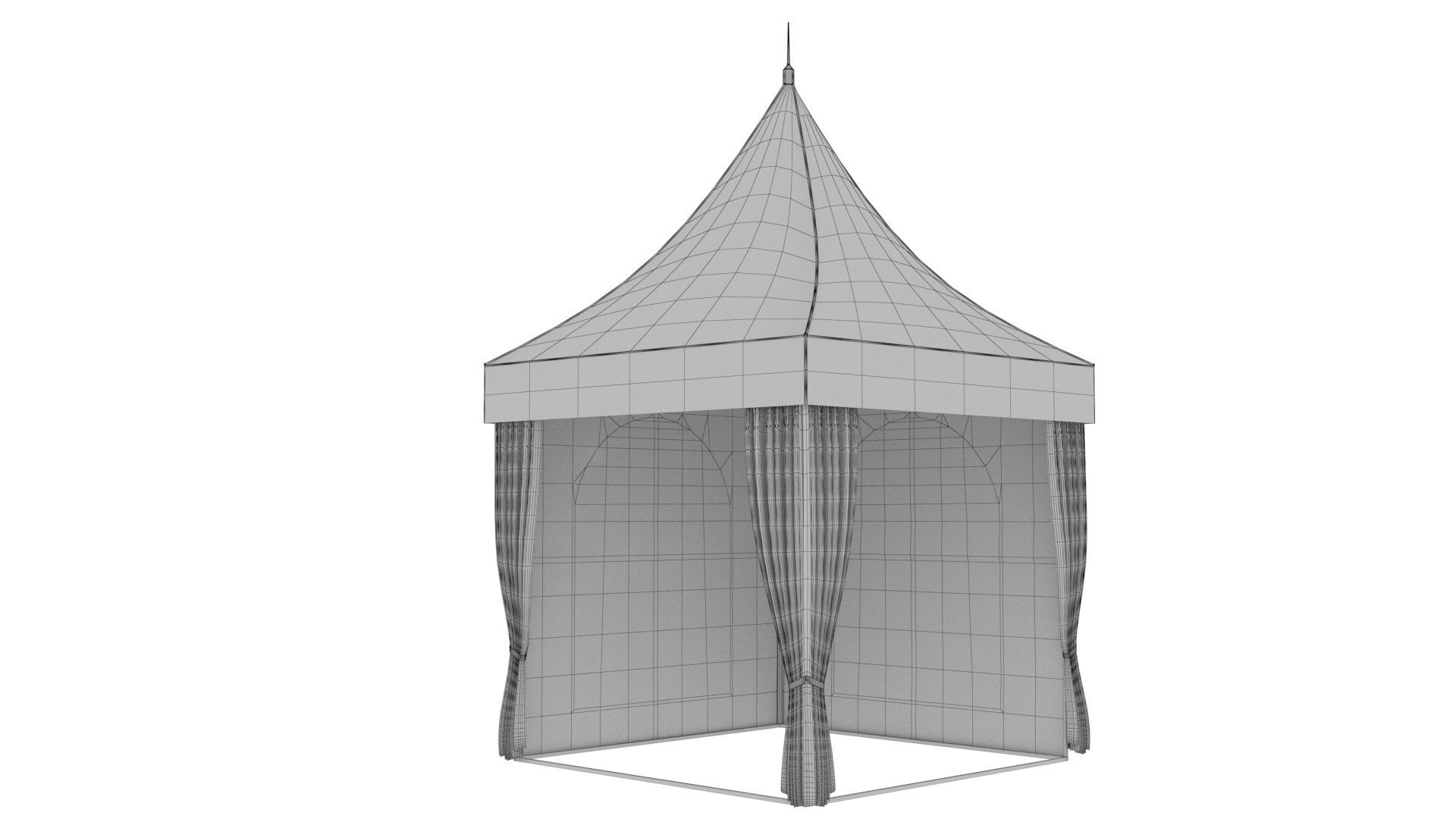 Festivity tent 3D model_6
