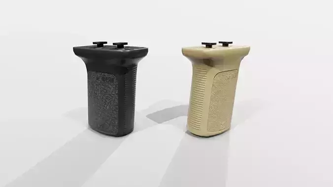 BCM Gunfighter Vertical Grip Mod3 MLOK Low-poly 3D model