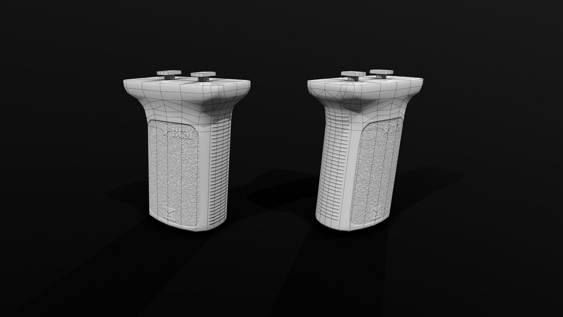 BCM Gunfighter Vertical Grip Mod3 MLOK Low-poly 3D model_2