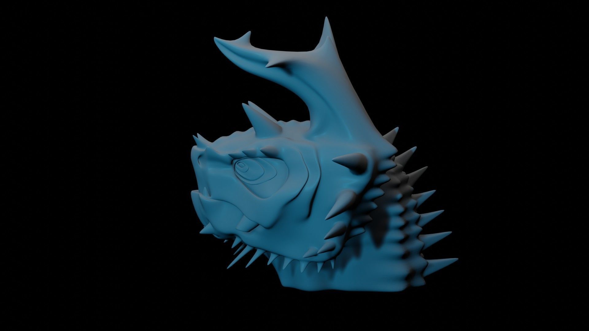 Dragon Head 3D model_3