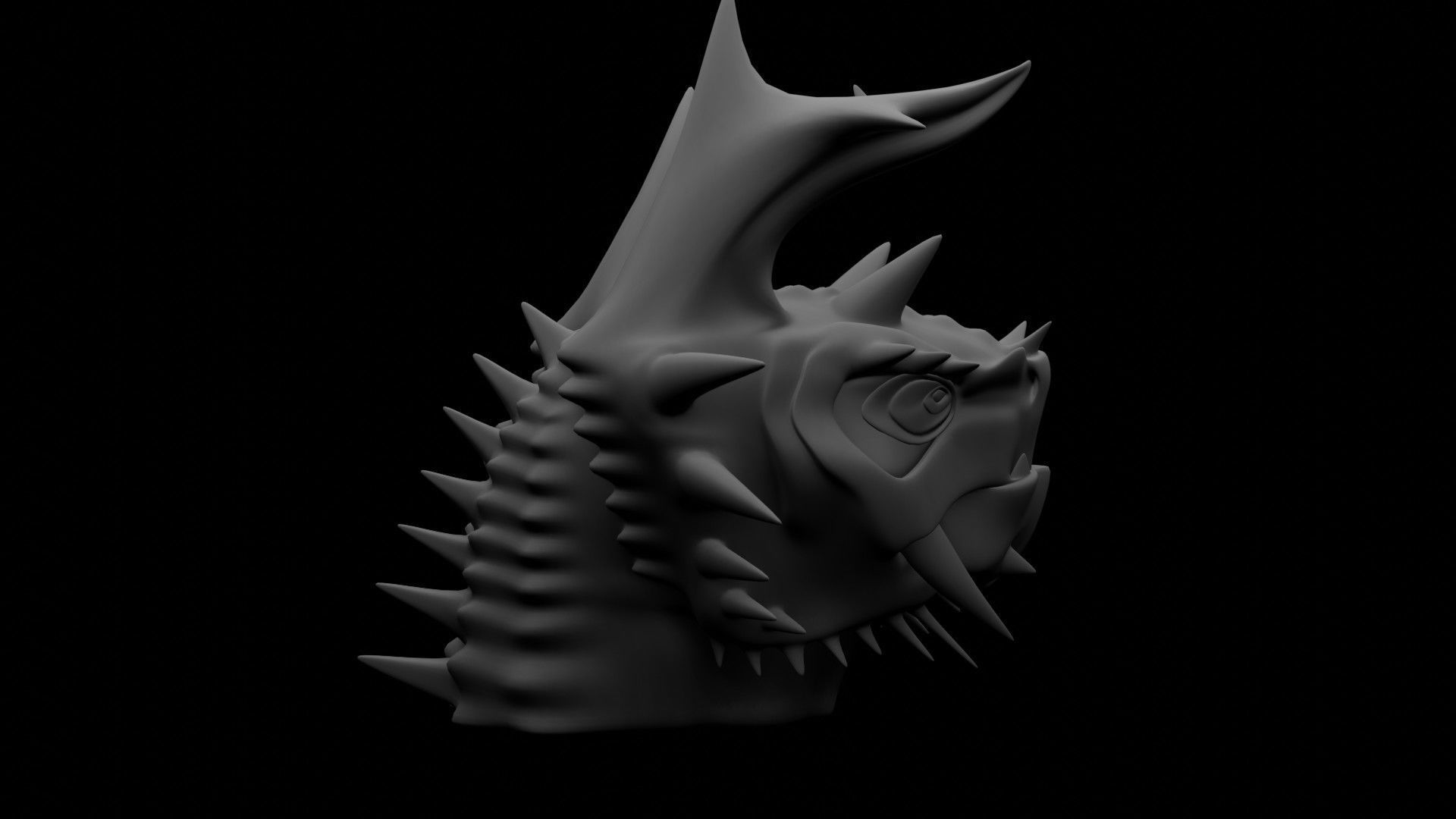 Dragon Head 3D model_9