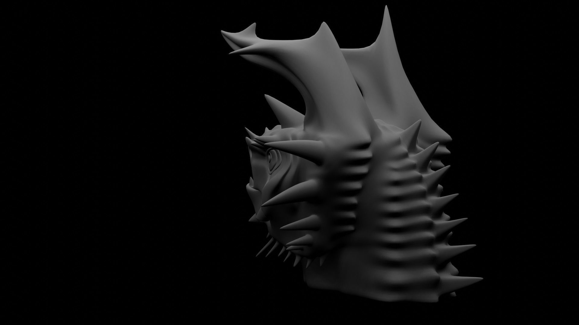 Dragon Head 3D model_14