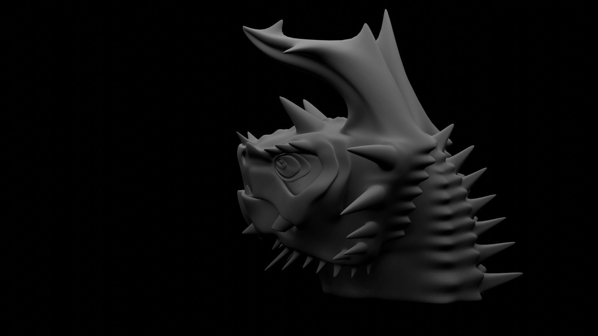 Dragon Head 3D model_15