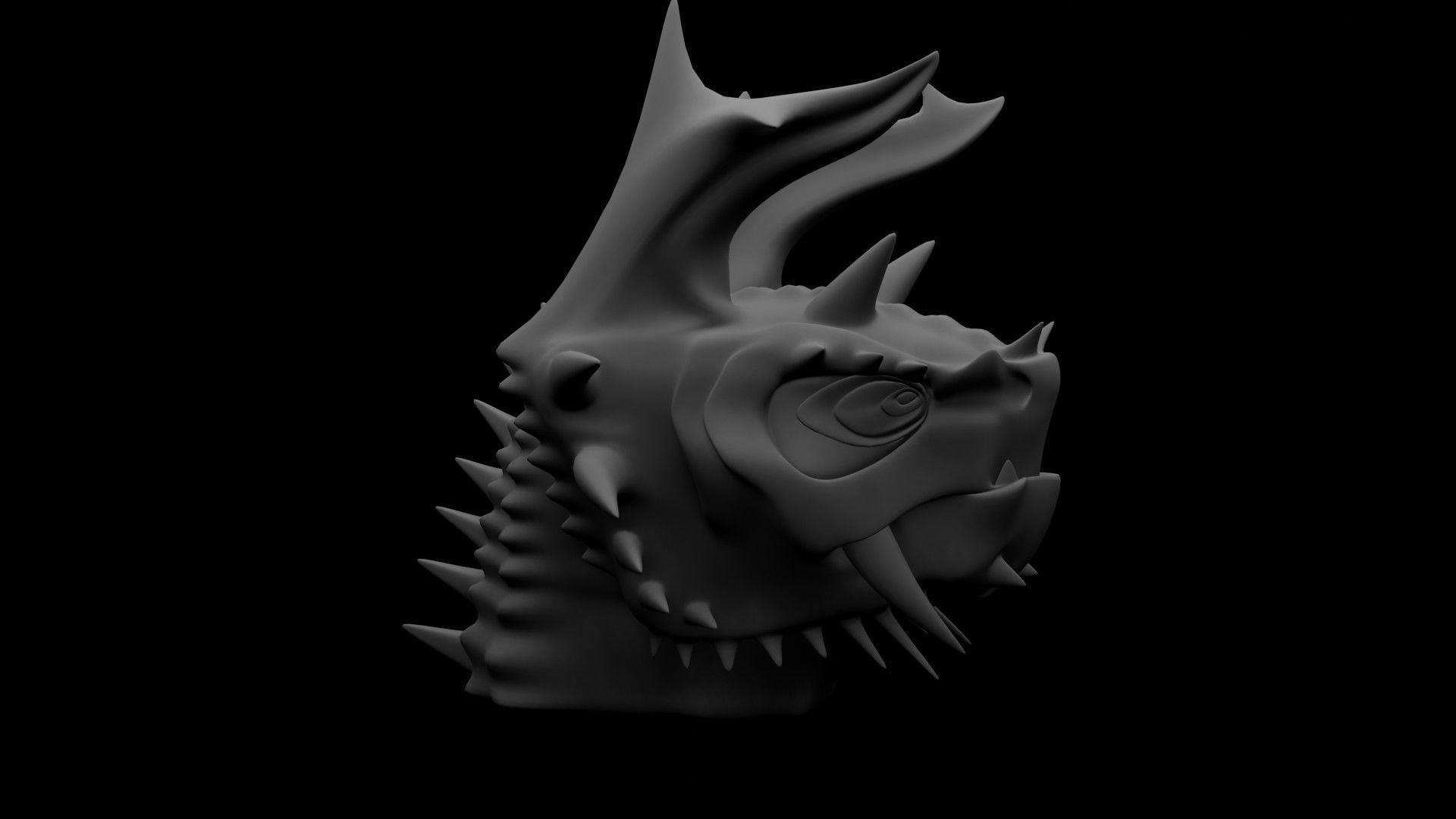 Dragon Head 3D model_8