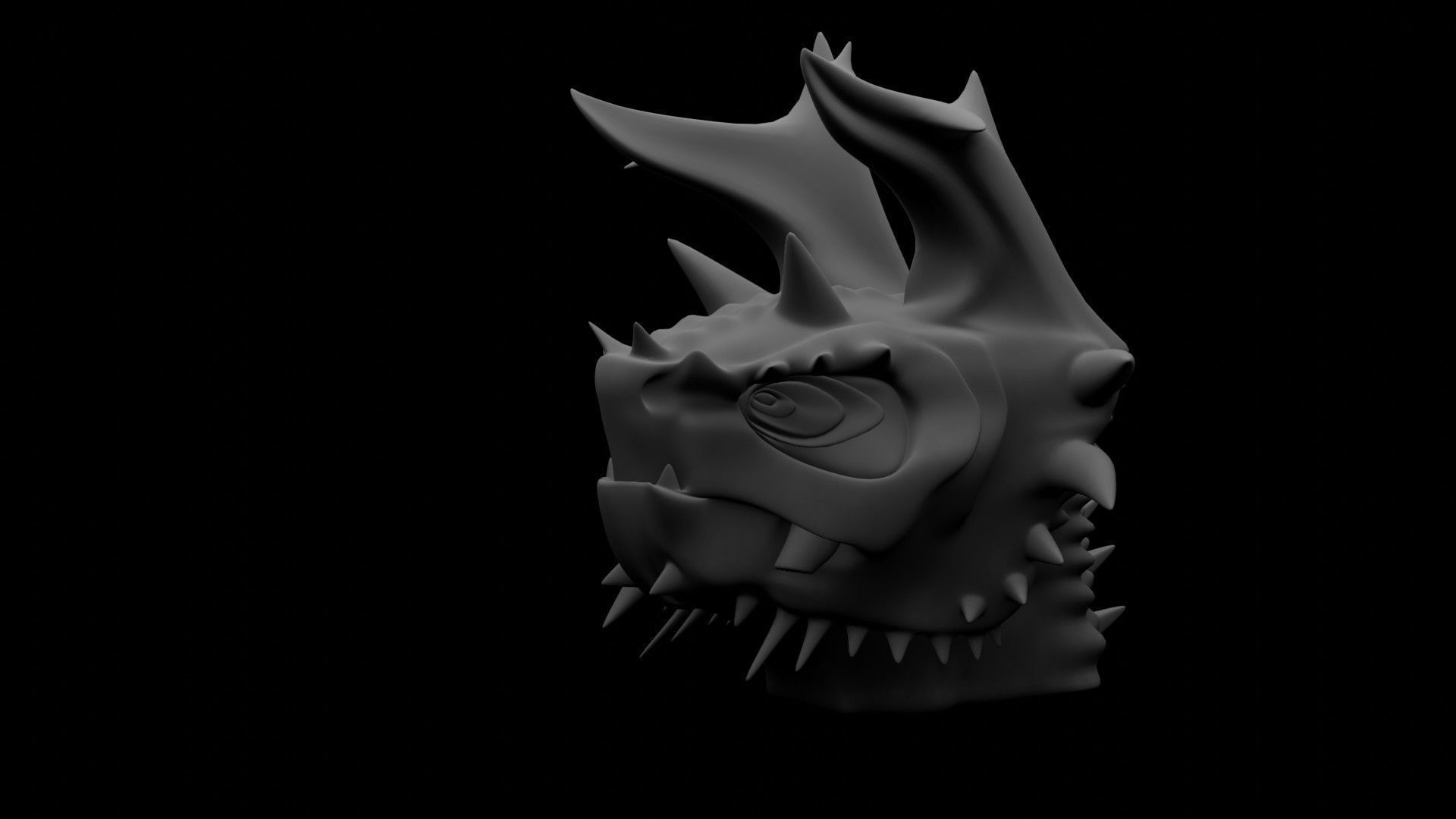 Dragon Head 3D model_17