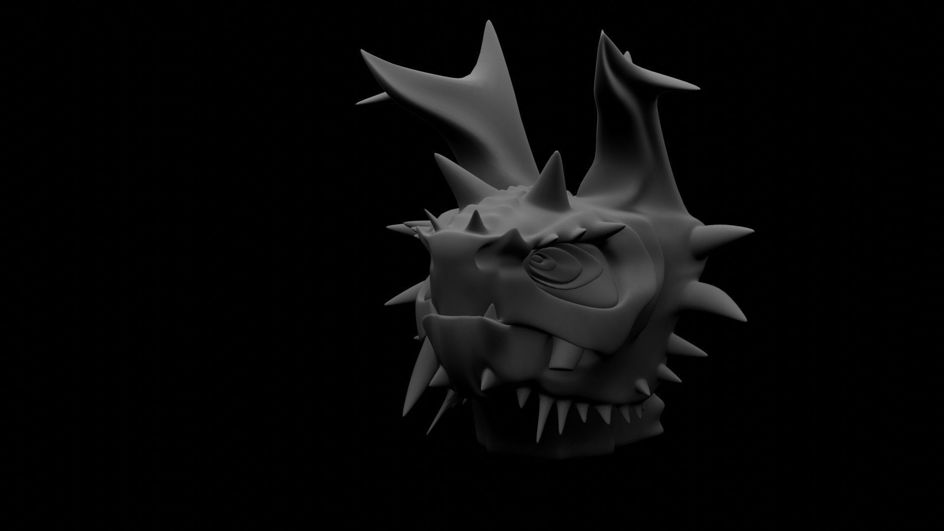 Dragon Head 3D model_18