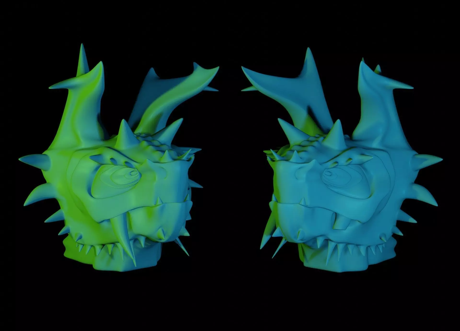 Dragon Head 3D model_0