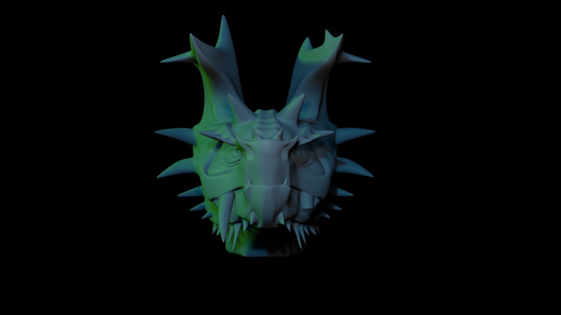 Dragon Head 3D model_2