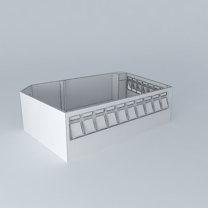 Laboratory plan Free 3D model_4