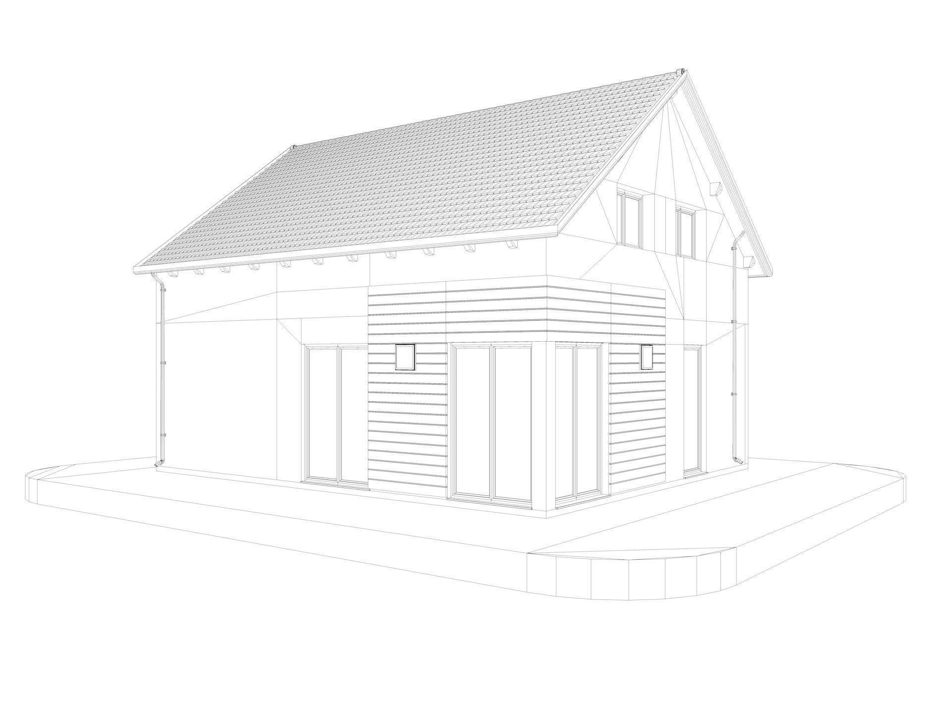 Modern German houses 3D model_14