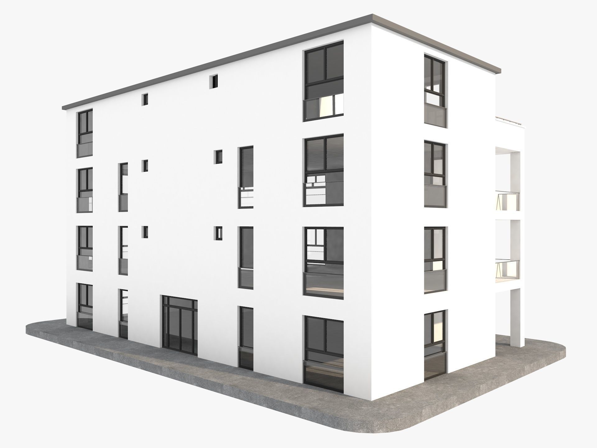 Modern German houses 3D model_17