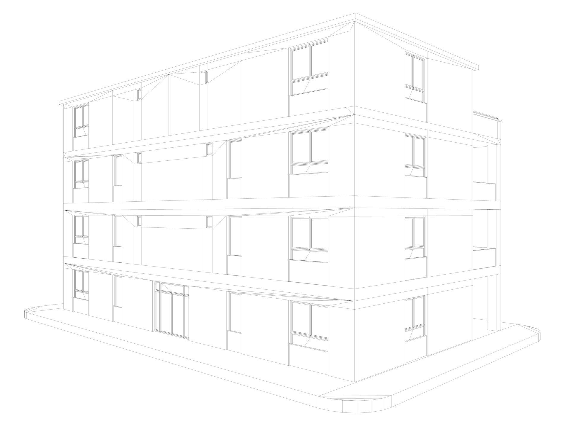 Modern German houses 3D model_19