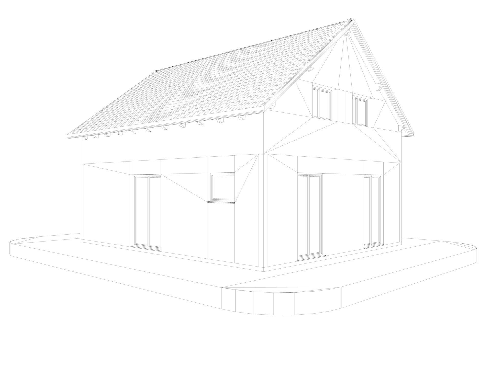 Modern German houses 3D model_15