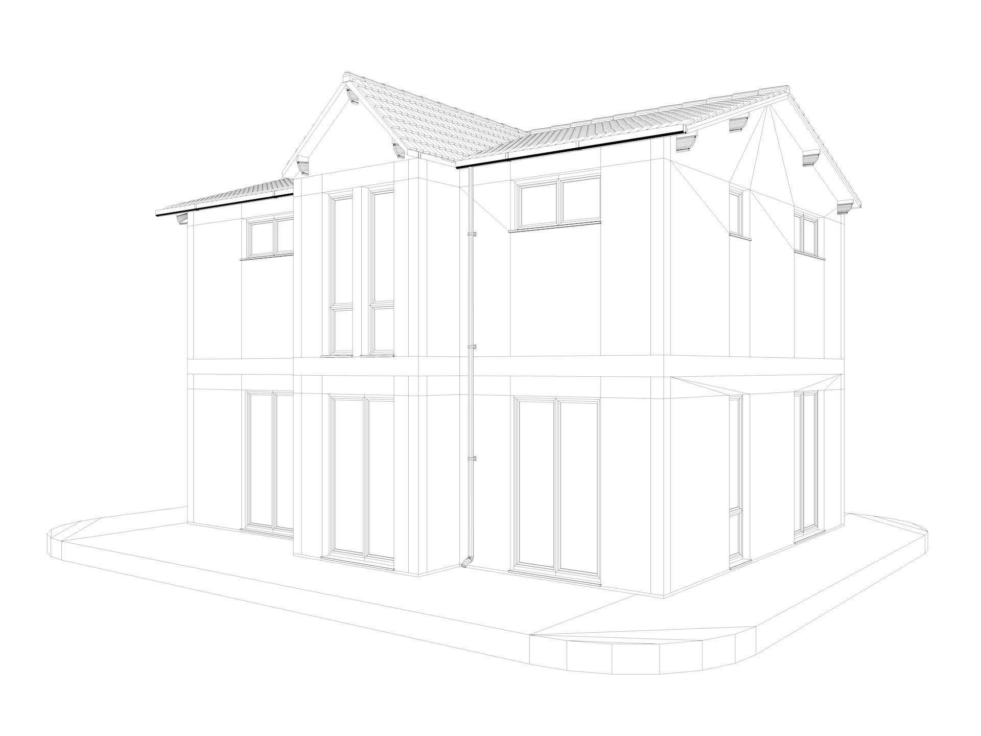 Modern German houses 3D model_26