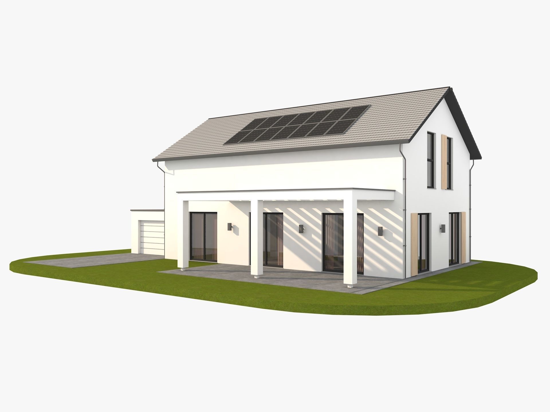 Modern German houses 3D model_8