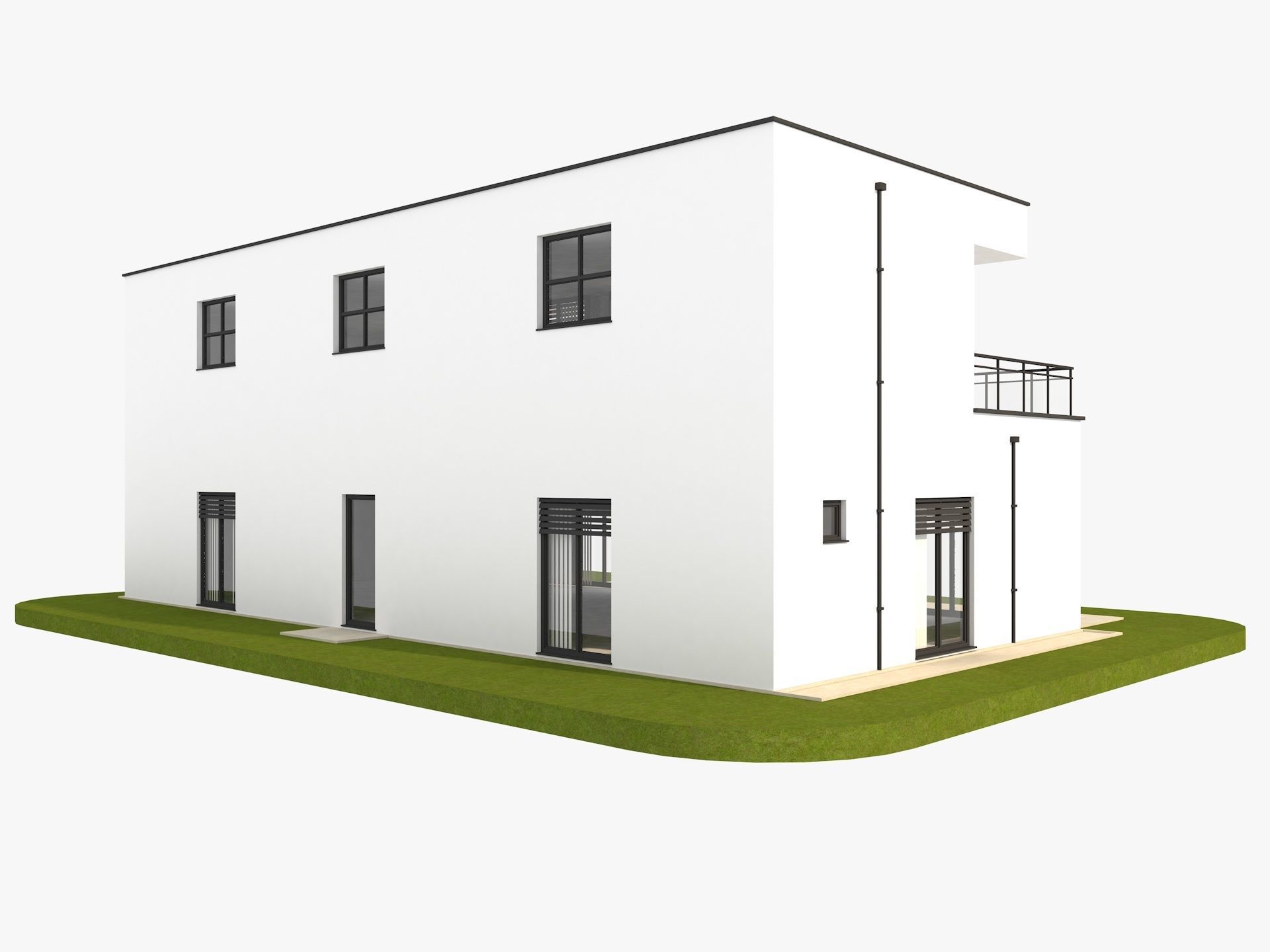 Modern German houses 3D model_21