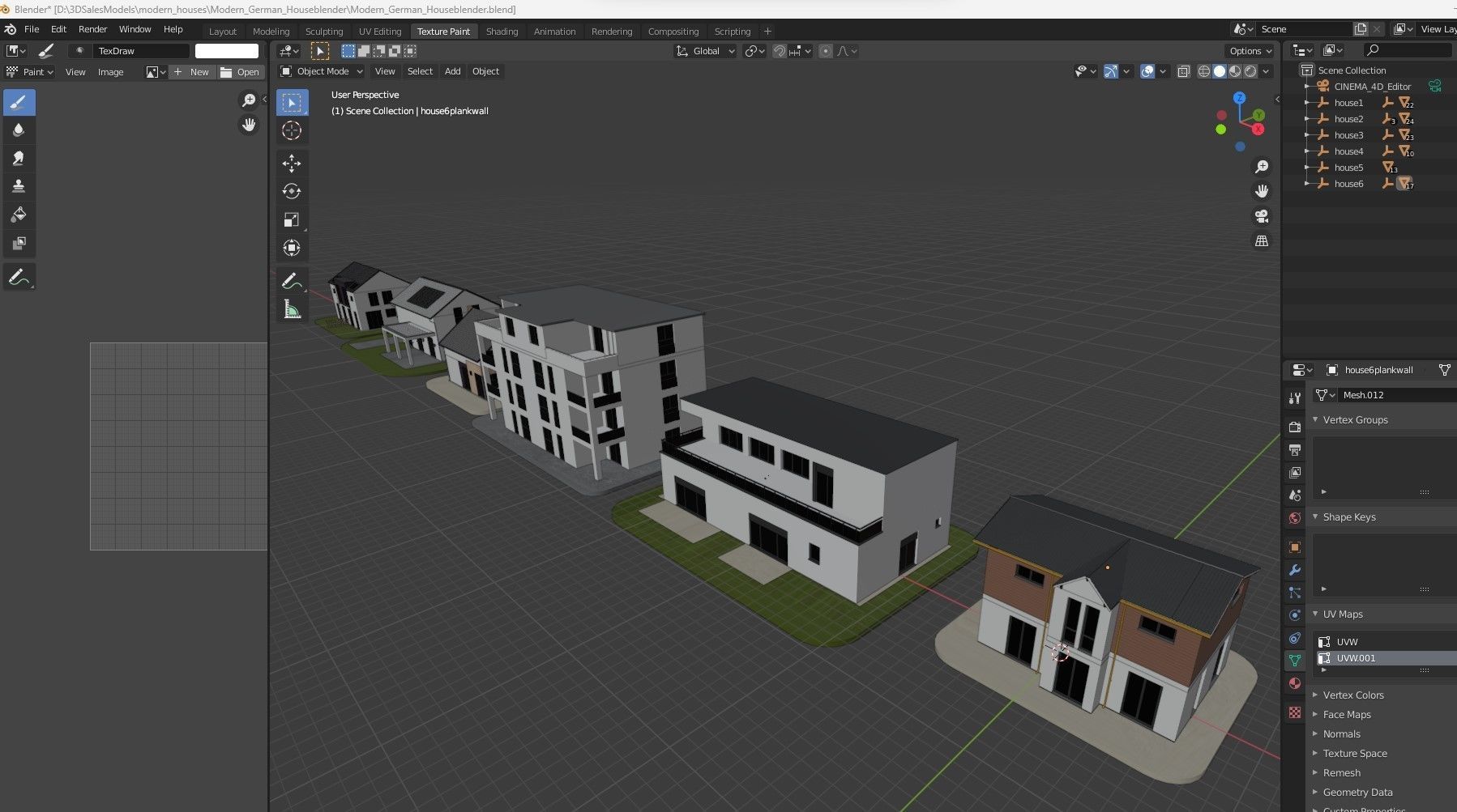 Modern German houses 3D model_29