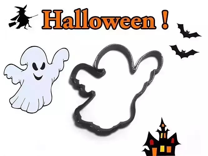 Cookie cutter Halloween Ghost