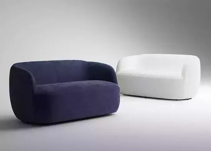 Cb2 GWYNETH Loveseat 3D model