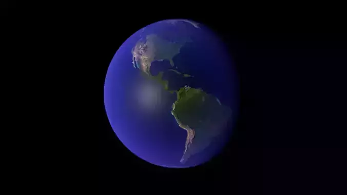 Earth from space - elements furnished