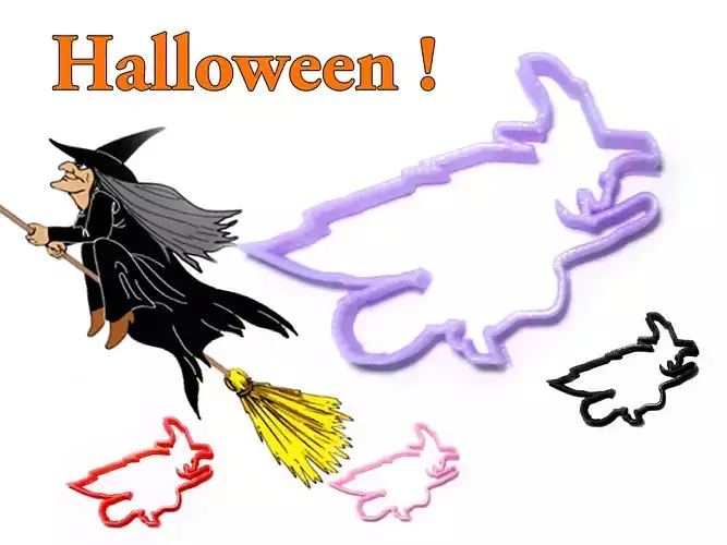 Cookie cutter Halloween Witch