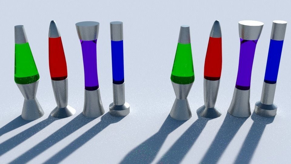 Lava Lamps Low-poly 3D model_5