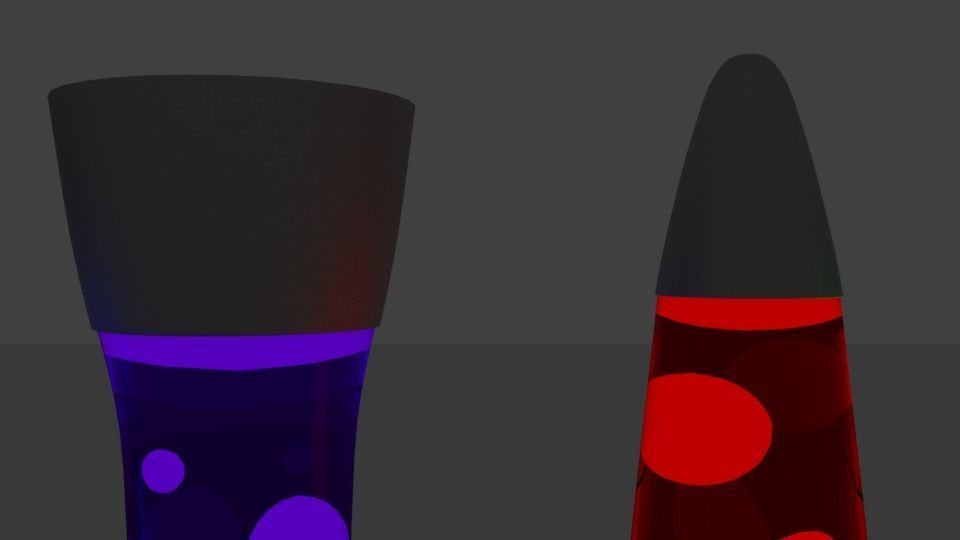 Lava Lamps Low-poly 3D model_13