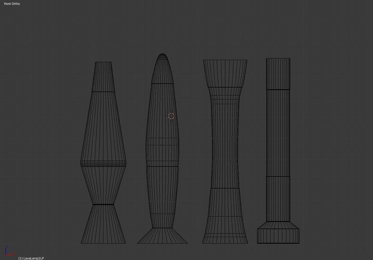 Lava Lamps Low-poly 3D model_6