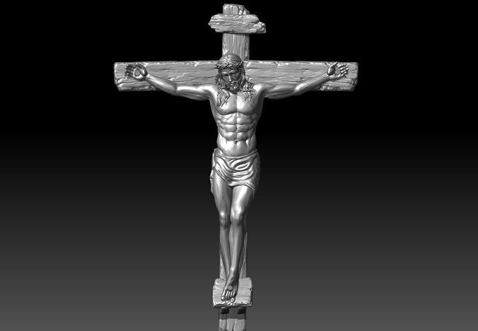 jesus christ crucifixion  3D print model