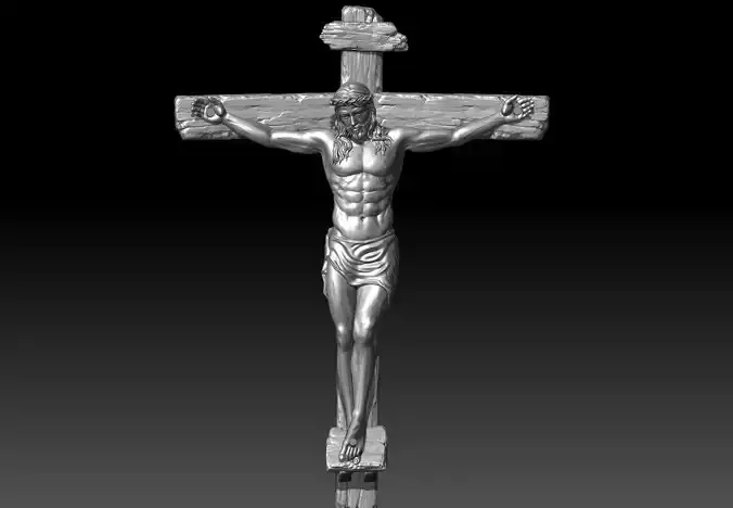 jesus christ crucifixion  3D print model