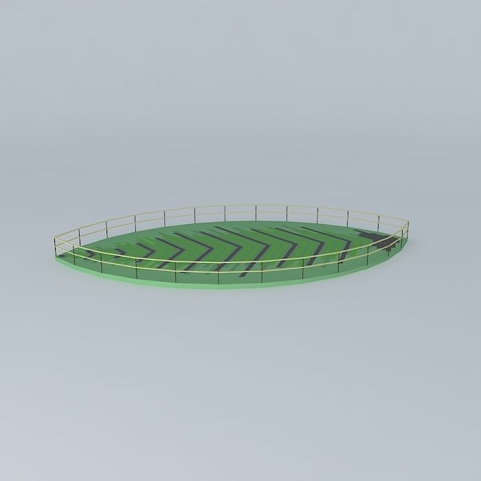 LEAF BASE WITH RAILING Free 3D model_2