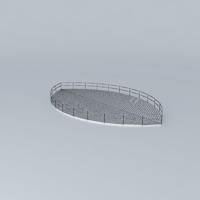 LEAF BASE WITH RAILING Free 3D model_4
