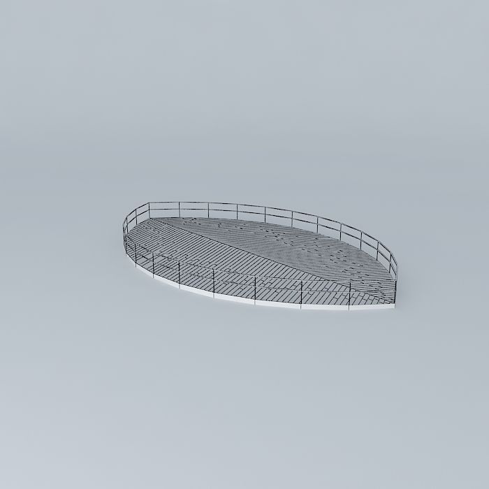 LEAF BASE WITH RAILING Free 3D model_3