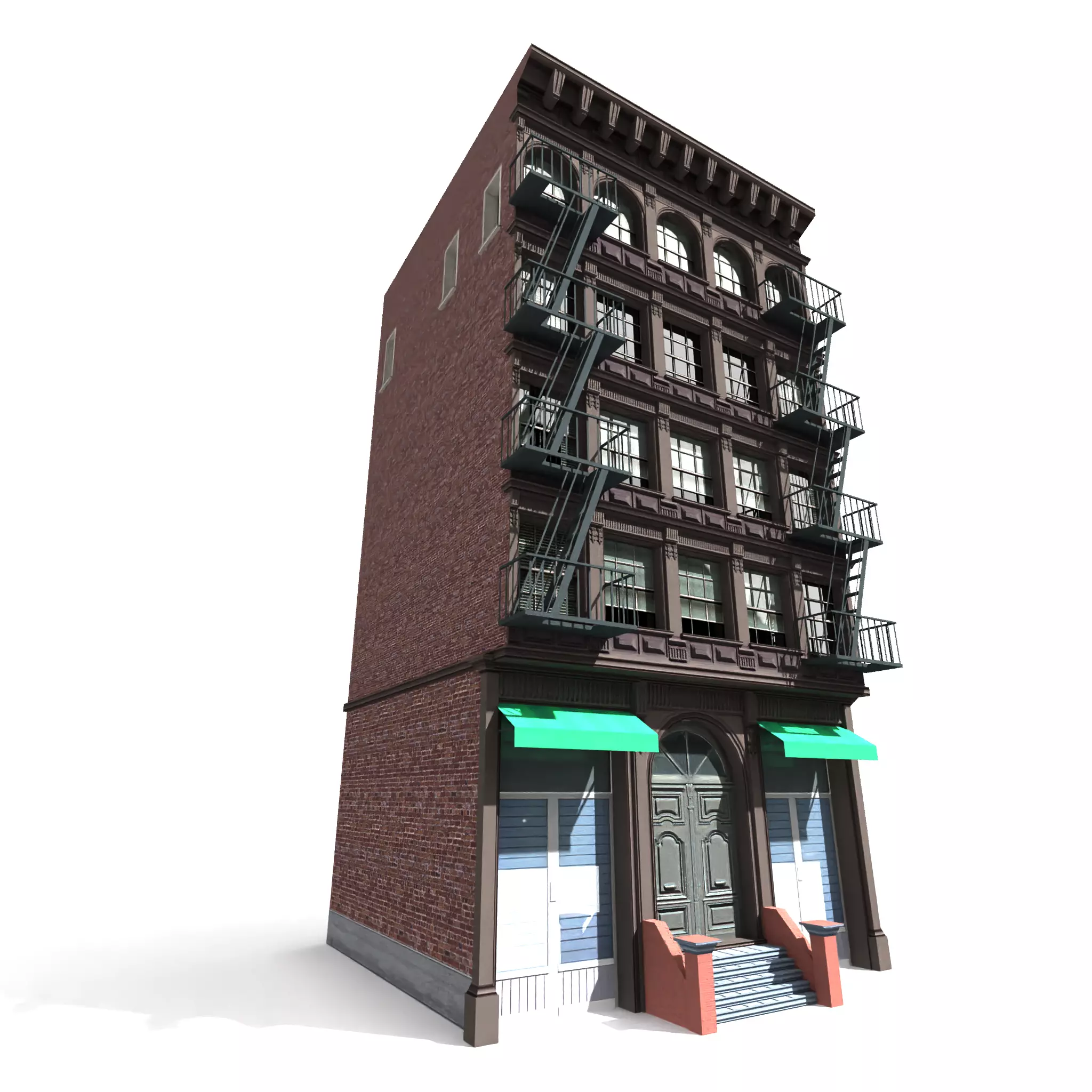 Nyc Building 12 type 1 Low-poly 3D model