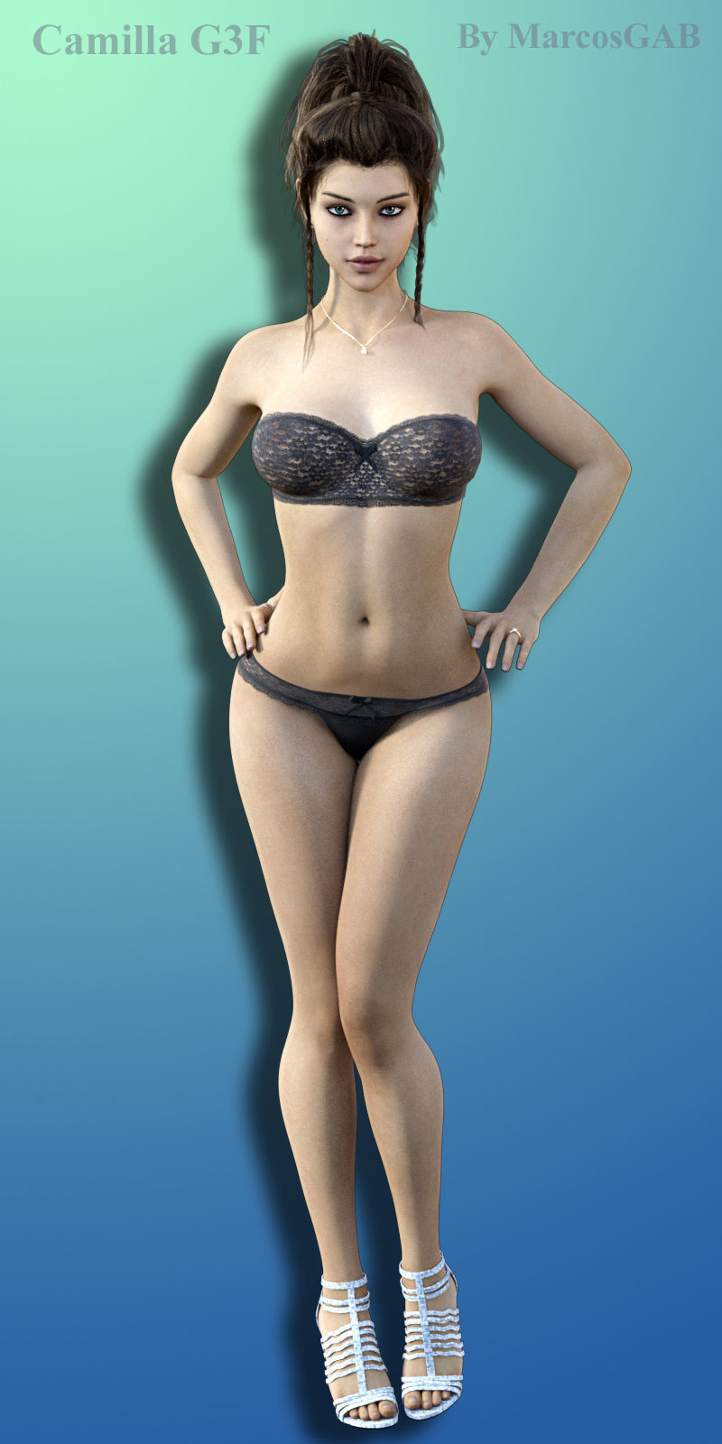Camilla For Genesis 3 Female 3D model_2