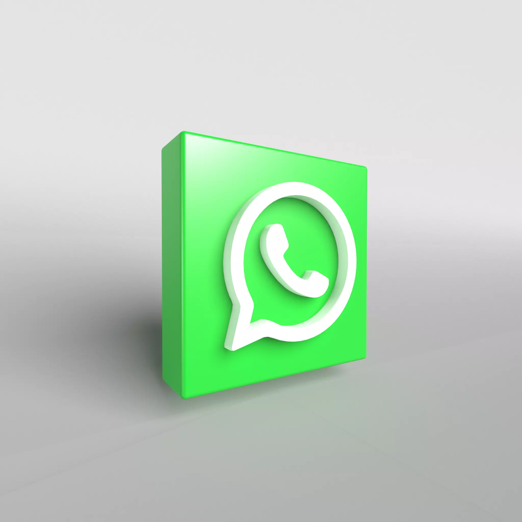 WhatsApp Block v1 001 Low-poly 3D model